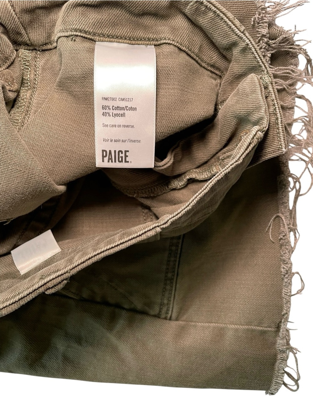 PAIGE Mayslie Utility Shorts – Size 29 – Vintage Ivy Green – Like New - Picture 5 of 8